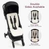 imageMomcozy Reversible Stroller Cushion  Universal Breathable Stroller Liner  Winter Warm Car Seat Liners  Crib Carriage Cushion Pad  Plush for Winter Use Soft Fabric for AllSeason ComfortKhaki