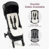 imageMomcozy Reversible Stroller Cushion  Universal Breathable Stroller Liner  Winter Warm Car Seat Liners  Crib Carriage Cushion Pad  Plush for Winter Use Soft Fabric for AllSeason ComfortGray