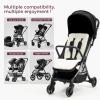 imageMomcozy Reversible Stroller Cushion  Universal Breathable Stroller Liner  Winter Warm Car Seat Liners  Crib Carriage Cushion Pad  Plush for Winter Use Soft Fabric for AllSeason ComfortKhaki