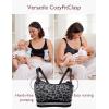 imageMomcozy Seamless 4in1 Pumping Bra Hands Free CozyFitClasp Pumping ampamp Nursing BrasSupportive Breast Pump Bra Leopard Black