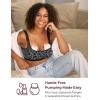 imageMomcozy Seamless 4in1 Pumping Bra Hands Free CozyFitClasp Pumping ampamp Nursing BrasSupportive Breast Pump Bra Leopard Black