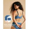 imageMomcozy Seamless Bra for Women 30 Jelly Strip Lifting Wireless Bra with Breathable PerforationsNordic Blue