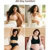 imageMomcozy Seamless Comfort Bra Wireless FullCoverage Everyday Wear Invisible AllDay SupportBlack