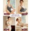 imageMomcozy Seamless US Cotton Busty Bras for WomenComfortable Wireless Full Coverage Bra with Molded Cups for Large BustOatmeal