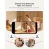 imageMomcozy Smart WiFi Baby Monitor with Camera and Audio 5quot 1080P Screen with Wall Mount Motion ampamp Cry Detection Safe Fence Clear Night Vision 5000mAh Battery 2Way Talk Photo ampamp Video RecordingBM04 with 2 Cameras