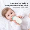 imageMomcozy Soft Baby Nipple Premium Natural Flow Silicone for WideNeck Bottles BPAFree Perfectly Compatible with Momcozy Breast Milk Cooler Medium Pack of 2Flow1Small