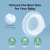 imageMomcozy Soft Baby Nipple Premium Natural Flow Silicone for WideNeck Bottles BPAFree Perfectly Compatible with Momcozy Breast Milk Cooler Medium Pack of 2Flow2Medium