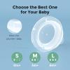 imageMomcozy Soft Baby Nipple Premium Natural Flow Silicone for WideNeck Bottles BPAFree Perfectly Compatible with Momcozy Breast Milk Cooler Medium Pack of 2Flow3Large