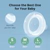 imageMomcozy Soft Baby Nipple Premium Natural Flow Silicone for WideNeck Bottles BPAFree Perfectly Compatible with Momcozy Breast Milk Cooler Medium Pack of 2Flow1Small