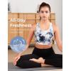 imageMomcozy Sports Bra for Women LowImpact Longline Wireless Racerback Workout Bra Comfortable Full Coverage Sports BraSmudge Ink