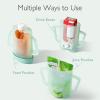 imageMomcozy Squeeze Pouch Holder for Food Pouches and Drink Boxes Baby Pouch Holder Allows Baby to SelfFeed and Avoid Messes Baby Food Pouch Holder Handle is Easy to Grip Comfortable GreenGreen