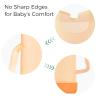imageMomcozy Squeeze Pouch Holder for Food Pouches and Drink Boxes Baby Pouch Holder Allows Baby to SelfFeed and Avoid Messes Baby Food Pouch Holder Handle is Easy to Grip Comfortable GreenViolet Orange