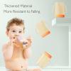 imageMomcozy Squeeze Pouch Holder for Food Pouches and Drink Boxes Baby Pouch Holder Allows Baby to SelfFeed and Avoid Messes Baby Food Pouch Holder Handle is Easy to Grip Comfortable GreenGreen Orange