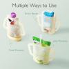 imageMomcozy Squeeze Pouch Holder for Food Pouches and Drink Boxes Baby Pouch Holder Allows Baby to SelfFeed and Avoid Messes Baby Food Pouch Holder Handle is Easy to Grip Comfortable GreenYellow