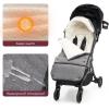 imageMomcozy Stroller Footmuff  Universal WeatherProof Warm Stroller Bunting Bag  Extendable Winter Cover  Adjustable BuckleGray
