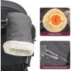 imageMomcozy Stroller Gloves Warmmuffs  Universal Winter AntiFreeze Stroller Mittens  Winter Handmuff Stroller Accessories  UltraPlushWeatherProof  Foldable Adjustable  Shopping Golf Pet CartGray