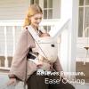 imageMomcozy Universal Baby Stroller Organizer Off White and Momcozy Baby Carrier with Natural Cotton Linen