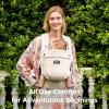 imageMomcozy Universal Baby Stroller Organizer Off White and Momcozy Baby Carrier with Natural Cotton Linen