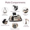 imageMomcozy Universal Baby Stroller Organizer Off White and Momcozy Baby Carrier with Natural Cotton Linen