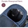 imageMomcozy Universal Stroller Organizer with Insulated Cup Holder Detachable Phone Bag ampamp Shoulder Strap Fits for Stroller like Uppababy Baby Jogger Britax BOB Umbrella and Pet StrollerBlue