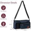 imageMomcozy Universal Stroller Organizer with Insulated Cup Holder Detachable Phone Bag ampamp Shoulder Strap Fits for Stroller like Uppababy Baby Jogger Britax BOB Umbrella and Pet StrollerBlue