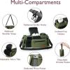 imageMomcozy Universal Stroller Organizer with Insulated Cup Holder Detachable Phone Bag ampamp Shoulder Strap Fits for Stroller like Uppababy Baby Jogger Britax BOB Umbrella and Pet StrollerGreen
