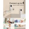 imageMomcozy Video Baby Monitor 1080P 5quot HD Baby Monitor with Camera ampamp Wall Mount Infrared Night Vision 5000mAh Battery 2Way Audio Temperature Sensor Lullabies 960ft Range Ideal for New Moms BM01BM01 with 1 camera