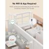 imageMomcozy Video Baby Monitor 1080P 5quot HD Baby Monitor with Camera ampamp Wall Mount Infrared Night Vision 5000mAh Battery 2Way Audio Temperature Sensor Lullabies 960ft Range Ideal for New Moms BM01BM01 with 2 cameras