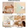imageMomcozy Video Baby Monitor 55 1080P Full HD Baby Monitor with Camera No WiFi Infrared Night Vision 5800mAh 120hrs Battery ECO VOX 2Way Audio 1640ft Range Record and Rewind Locally BM03BM031C