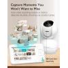 imageMomcozy Video Baby Monitor 55 1080P Full HD Baby Monitor with Camera No WiFi Infrared Night Vision 5800mAh 120hrs Battery ECO VOX 2Way Audio 1640ft Range Record and Rewind Locally BM03BM03 with 2 Camera