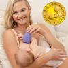 imageMomcozy Warming Lactation Massager 2in1 Soft Breast Massager for Breastfeeding Heat  Vibration Adjustable for Clogged Ducts Improve Milk Flow EngorgementLilac