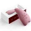imageMomcozy Warming Lactation Massager 2in1 Soft Breast Massager for Breastfeeding Heat  Vibration Adjustable for Clogged Ducts Improve Milk Flow EngorgementRed