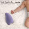 imageMomcozy Warming Lactation Massager 2in1 Soft Breast Massager for Breastfeeding Heat  Vibration Adjustable for Clogged Ducts Improve Milk Flow EngorgementLilac
