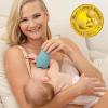 imageMomcozy Warming Lactation Massager 2in1 Soft Breast Massager for Breastfeeding Heat  Vibration Adjustable for Clogged Ducts Improve Milk Flow EngorgementGreen