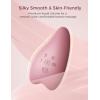 imageMomcozy Warming Lactation Massager 2in1 Soft Breast Massager for Breastfeeding Heat  Vibration Adjustable for Clogged Ducts Improve Milk Flow EngorgementRed