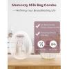 imageMomcozy Wearable Milk Collection Cups with Storage Bags 5 oz DirecttoBag Breast Milk Bag Combo Breast Pump Parts for Momcozy V1 ProV2 ProV1V2 Pump ampamp Most Electric Breast Pumps 2 PackMilk Bag Combo