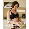 imageMomcozy Wireless Bras for Women Seamless Full Coverage Bra Classic Everyday TShirt Bra for Natural Lift and Comfort EB097Black