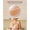 imageMomcozy Wireless Seamless Bra Classic Jelly Strip Lift Soft Comfortable TShirt Bra Beige 34BOyster Pink