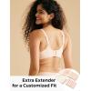 imageMomcozy Wireless Seamless Bras for Women UltraComfort Everyday TShirt Bras Breathable Maternity Bras with Scallop EdgesOyster Pink