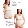 imageMomcozy Womens Maternity High Waist Underwear Pregnancy Soft Seamless Maternity Underwear Over BumpBlack almond oyster Pink3pk