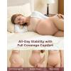 imageMomcozy Womens Maternity High Waist Underwear Pregnancy Soft Seamless Maternity Underwear Over BumpLight Grey dark Grey oyster Pink3pk