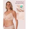 imageMomcozy YN21 Nursing Bras for Breastfeeding and 30 Jelly Strip Lift Support Maternity Bra36B36C