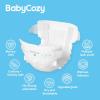 imageNewborn Baby Diapers Size 21218lb 74 Count Babycozy Bouncy Soft Diapers Hypoallergenic Dry Disposable Diapers with Softer Touch 08D Diaper ampamp10 Micron Velvet Fiber to Protect Sensitive Infant SkinSize 2 74 Count