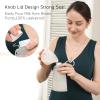 imageNo Leak Momcozy Silicone Breastmilk Storage Bags Reusable Breastmilk Freezer Storing Bags for Breastfeeding 85oz250ml Breast Milk Saver Leakproof Baby Food Pouches BPA Free Gray 5pcsGray