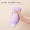 imageNo Leak Momcozy Silicone Breastmilk Storage Bags Reusable Breastmilk Freezer Storing Bags for Breastfeeding 85oz250ml Breast Milk Saver Leakproof Baby Food Pouches BPA Free Gray 5pcsGray