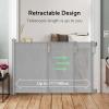imageRetractable Baby Gate Momcozy Mesh Baby Gate or Mesh Dog Gate 33quot TallExtends up to 55quot Wide Child Safety Gate for Doorways Stairs Hallways IndoorOutdoorGray