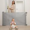 imageRetractable Baby Gate Momcozy Mesh Baby Gate or Mesh Dog Gate 33quot TallExtends up to 55quot Wide Child Safety Gate for Doorways Stairs Hallways IndoorOutdoorGray