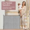 imageRetractable Baby Gate Momcozy Mesh Baby Gate or Mesh Dog Gate 33quot TallExtends up to 55quot Wide Child Safety Gate for Doorways Stairs Hallways IndoorOutdoorGray