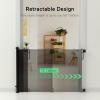 imageRetractable Baby Gate Momcozy Mesh Baby Gate or Mesh Dog Gate 33quot TallExtends up to 55quot Wide Child Safety Gate for Doorways Stairs Hallways IndoorOutdoorBlack