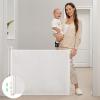 imageRetractable Baby Gate Momcozy Mesh Baby Gate or Mesh Dog Gate 33quot TallExtends up to 55quot Wide Child Safety Gate for Doorways Stairs Hallways IndoorOutdoorWhite